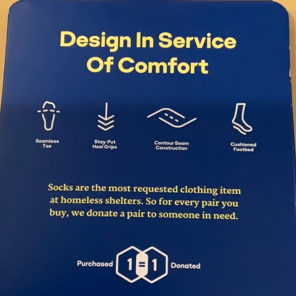 Bombas Men's Black No-Show Socks - Picture 4 of 5